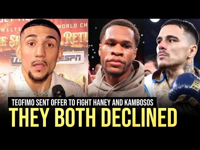 Teofimo Lopez CLAIMS fight offer REJECTED by Devin Haney and George Kambosos Jr.