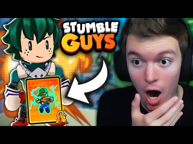 UNLOCKING *NEW* STUMBLE PASS WITH MY HERO ACADEMIA ITEMS!