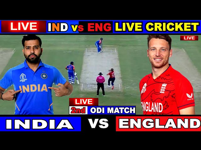 🔴 Live: IND vs ENG, 2nd ODI, Cuttack | Live Scores & Commentary | India vs England | 1st Innings