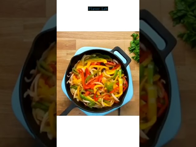 Portobello Fajita Boel Meal | #cookingchannel #deliciousfood #recipeshorts #fajita #boel #shorts