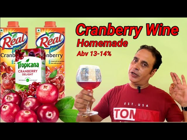 Cranberry Wine // How To Make Cranberry Wine At Home