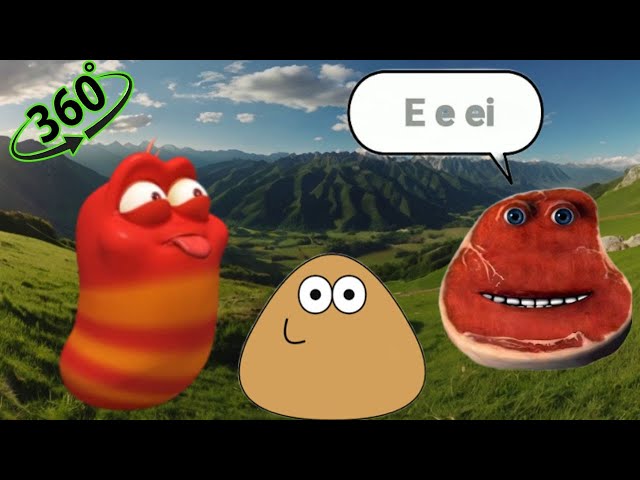 ✨360º VR oi oi oi red larva vs e e ei i'm on vacation vs Pou