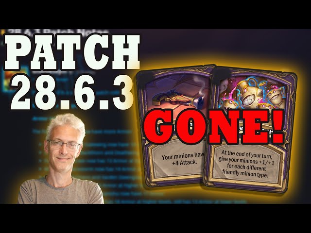 Balance Changes! Patch 28.6.3 Hearthstone Battlegrounds