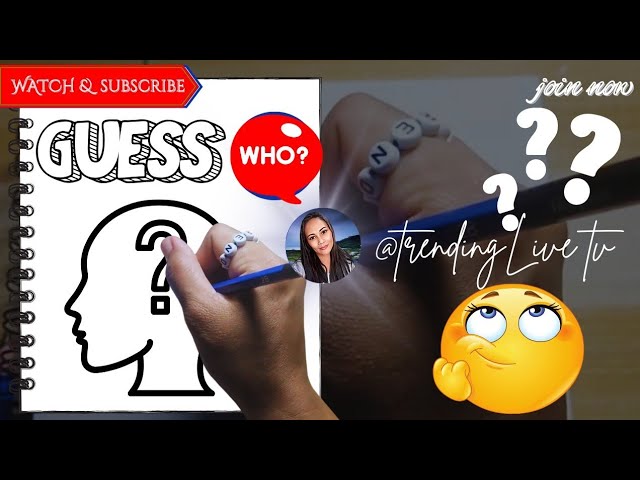 GUESS WHO | Episode 11 |Trending LIVE DRAWING | Year 2025 Sketch #randomdrawing #trendinglivetv #who