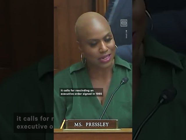 Rep. Ayanna Pressley Grills Project 2025 Policymaker