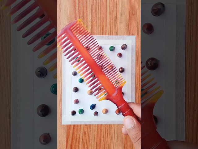 Creative art ideas with a Comb 😎😎😎😎😎😎😎 #art