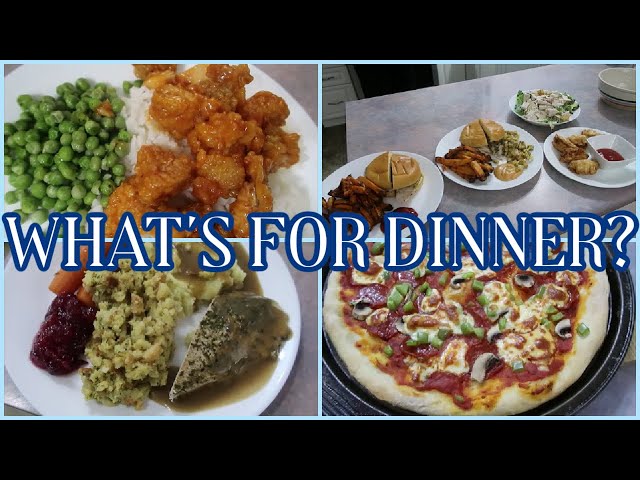 WHAT'S FOR DINNER? - THE WEEK BETWEEN CHRISTMAS AND NEW YEAR