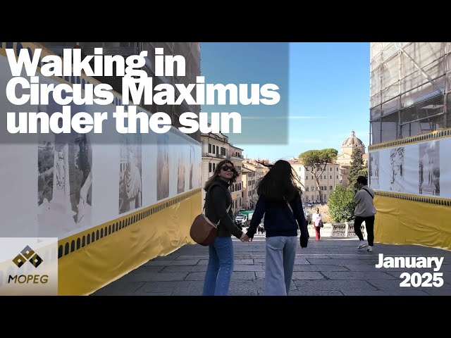 Walk from the Circus Maximus to the Capitoline Hill among History and Breathtaking Views. Rome 4K