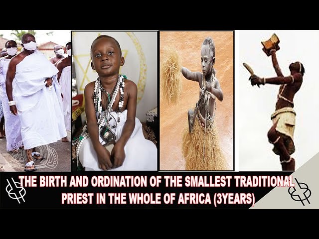 THE BIRTH AND ORDINATION OF THE SMALLEST TRADITIONAL PRIEST IN THE WHOLE OF AFRICA || ABRANTIE KWEKU