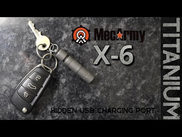 MecArmy X6 - Stylish sandblasted Titanium keychain light