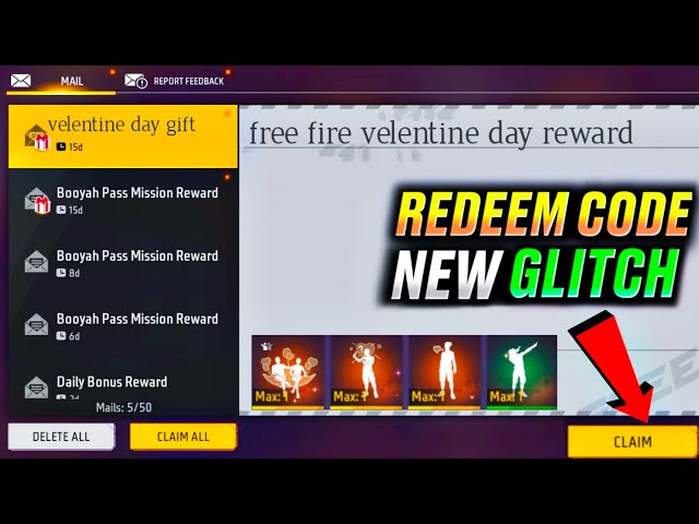 Tried Most Viral Trick redeem code Free Fire 😲  redeem code glitch 🤩 ROCK GAMING 07