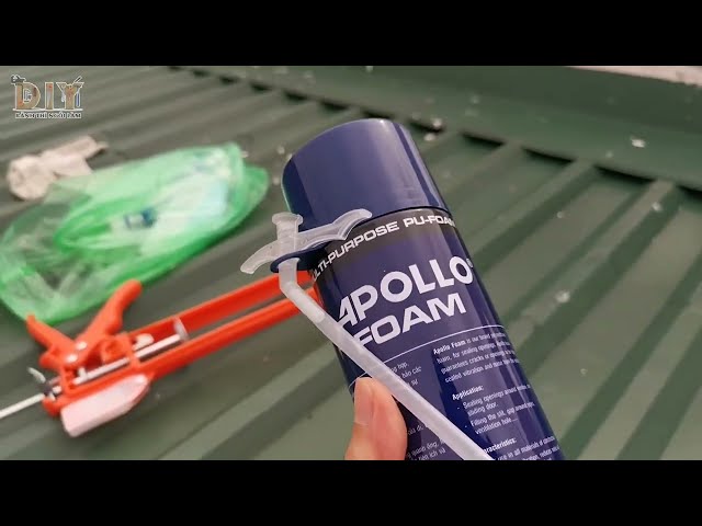 Test keo bọt Apollo Foam - Chống thấm bằng keo bọt nở Apollo Foam NTN