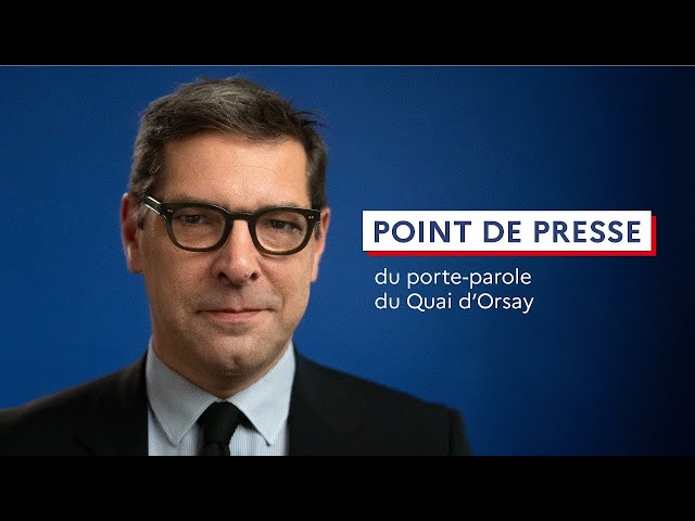 Point de presse du porte-parole du Quai d'Orsay (16-01-2025)