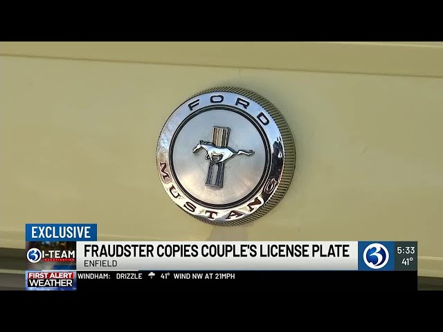 I-Team: Fraudster copies Enfield couple's license plate