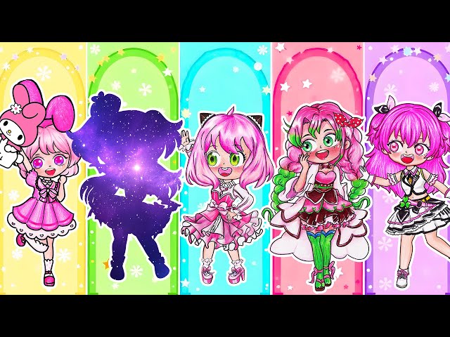 🌈Paper DIY🌈 Which Type of Pink Girl Are You? Anya, Melody, Mitsuri, Momoi Airi - Seegi Channel