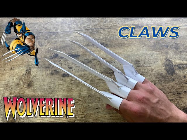 WOLVERINE CLAWS ORIGAMI EASY TUTORIAL | DIY ORIGAMI PAPER CLAWS WOLVERINE WEAPON CRAFTING X-MEN ART