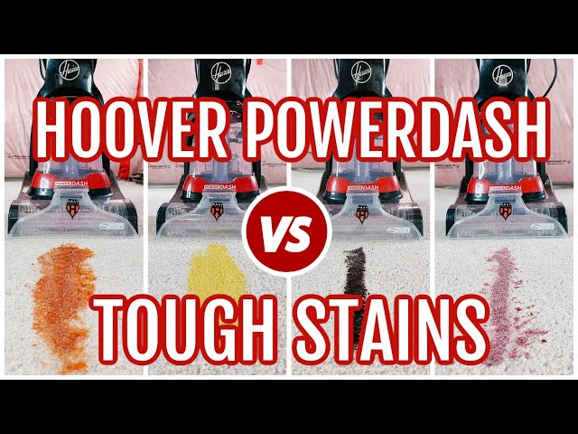 HOOVER POWERDASH PET CARPET CLEANER VERSUS TOUGH STAINS REVIEW | CAN THE HOOVER REMOVE TOUGH STAINS?