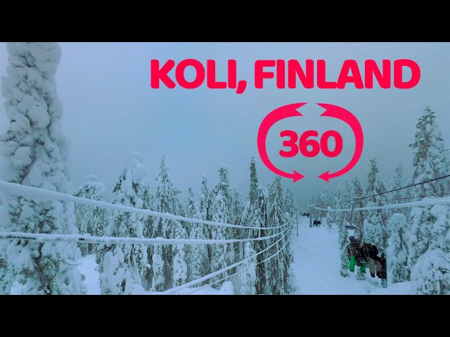 VR 360 travel video, Koli Finland. Коли, Финляндия, панорама.