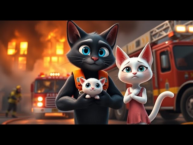 Cat fight against fire 😾  #aicat #catstory #cat #cutecats #catlovers #trending #cats #catshorts