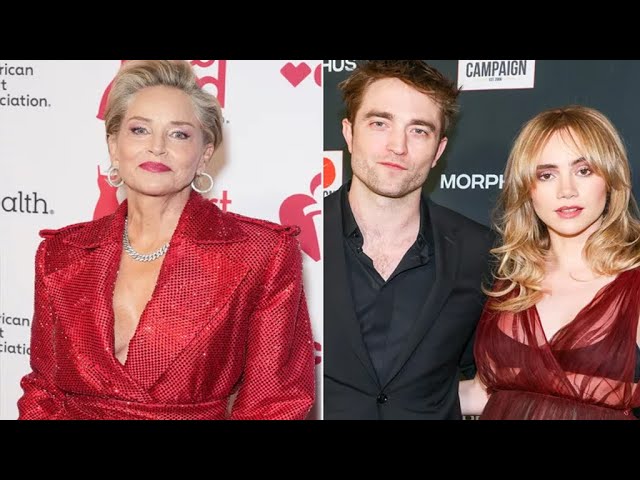 Sharon Stone calls Robert Pattinson Suki Waterhouse's "husband," sparking marriage rumors.