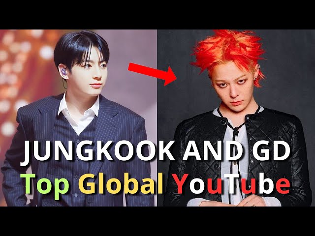 BREAKING NEWS! BTS Jungkook And G-Dragon Top Global YouTube Music