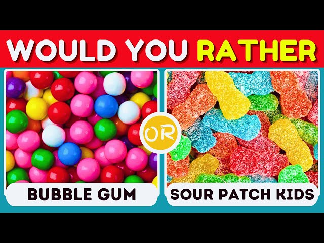 Would You Rather...? Sweet VS Sour JUNK FOOD Edition 🍩🍋