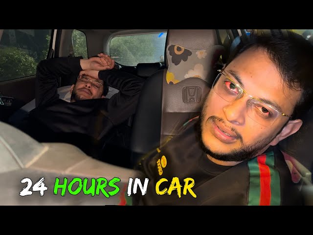 Living In A Car 24 Hours Challenge 🚗😨