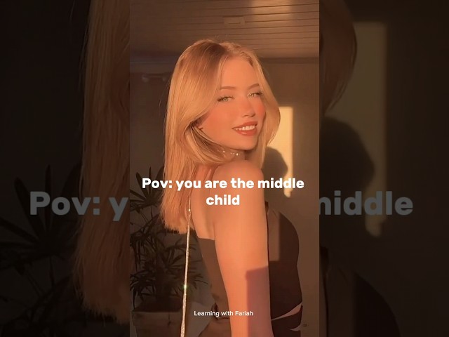 POV: you are the middle child 🌻❤ #child ##alanwalker #siblings #facts