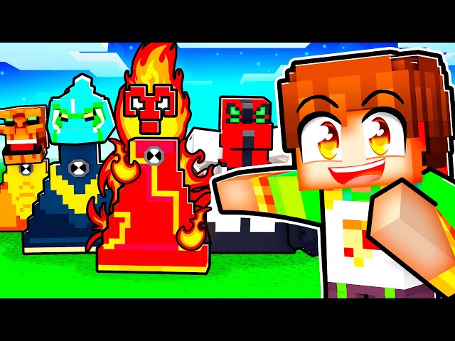 TRANSFORMEI ALIENS do Ben 10 em SPRUNKIS no MINECRAFT!