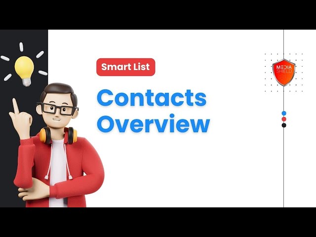 Contacts Overview in Media Shield