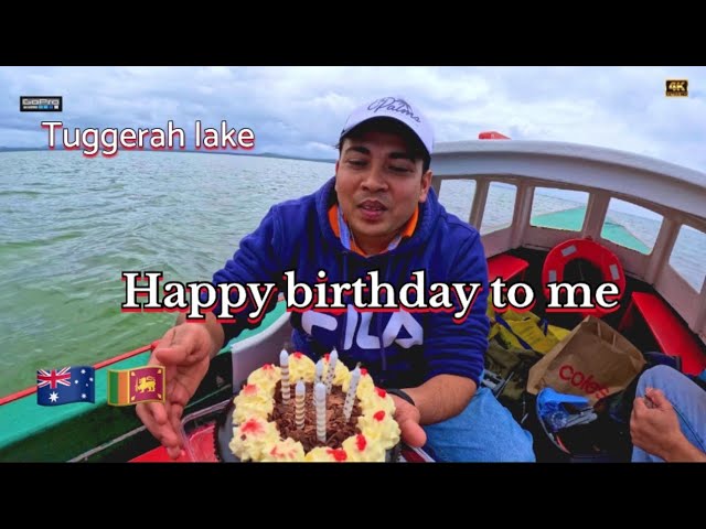 Birthday cake cut in Tuggerah Lake in Sydney. #travel  #sydney