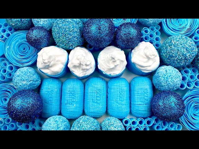 Crushing soap boxes with foam 💙 Asmr soap balls 💙 Clay cracking 💙 Carving soap cubes 💙