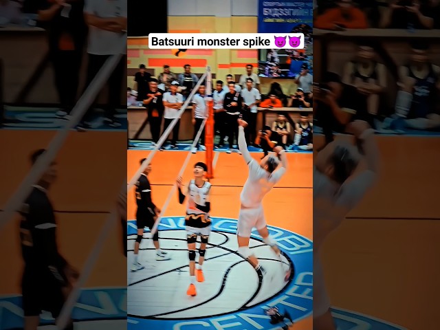 Batsuuri warm up monster spike😈😈 ll #batsuuri #thailand #mongolia #volleyball #youtubeshorts #shorts