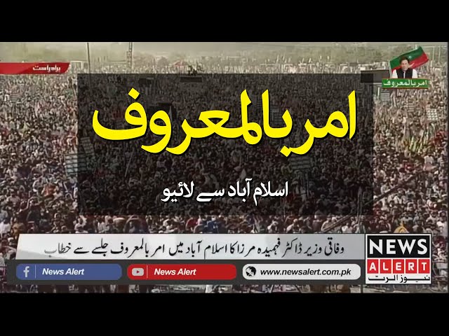 News Alert Live Stream | Amar Bilmaruf | Islamabad | PTI | Imran Khan