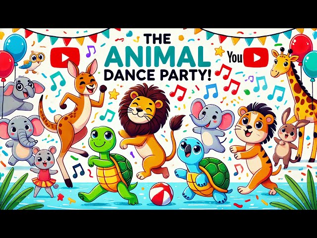 The Animal Dance Party! 🎶 Fun Song for Toddlers & Preschoolers