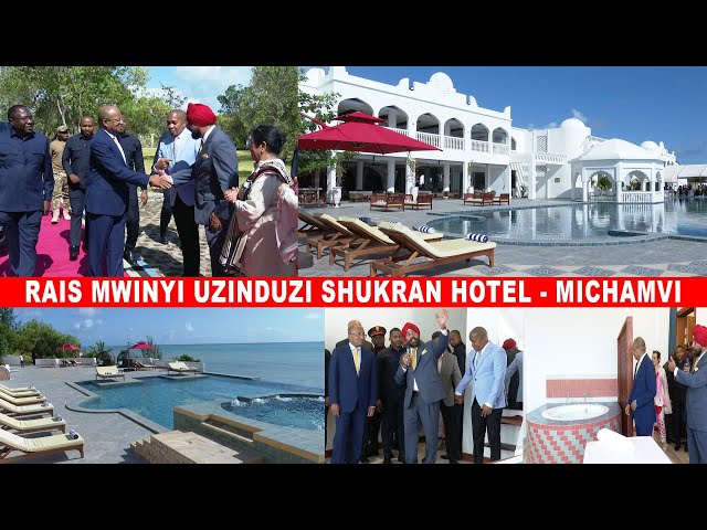 RAIS MWINYI UFUNGUZI SHUKRAN PALACE HOTEL - MICHAMVI ZANZIBAR