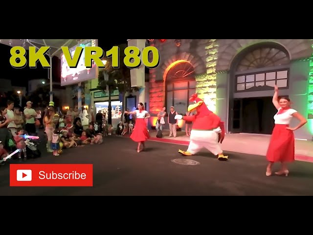 8K VR180 3D Movieworld White Christmas - Foghorn Leghorn (Travel videos, ASMR/Music 4K/8K Metaverse)