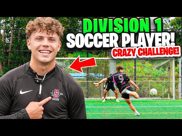 We Challenged a Division 1 Striker! The Ultimate Shooting Challenge!