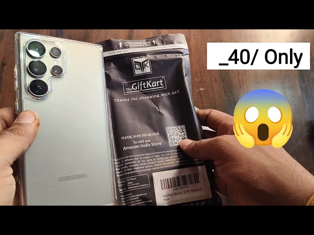 Samsung Galaxy s24 Ultra Crystal Clear Back Cover Unboxing. Best Back Cover For S24 Ultra 😍😍