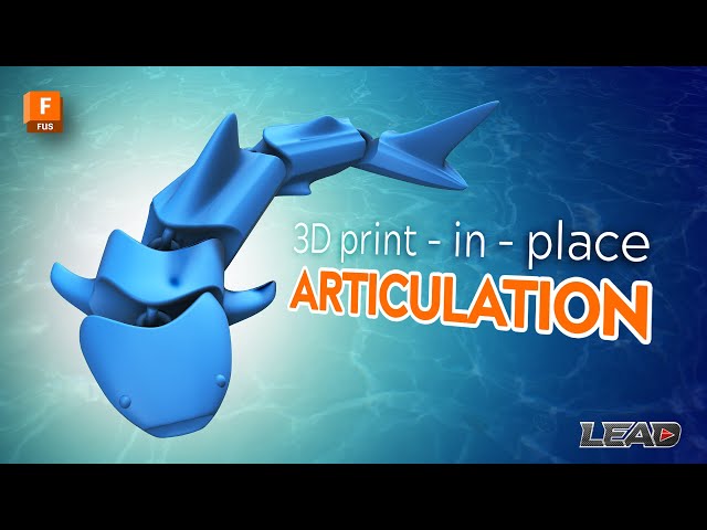 How To Make Articulated Print In Place Designs | Articulated Shark