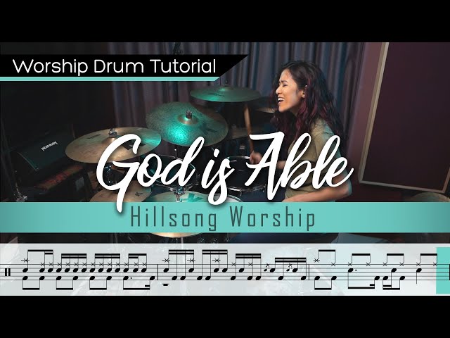 God Is Able - Hillsong Worship || Worship Drumming Tutorial (with sheet music)