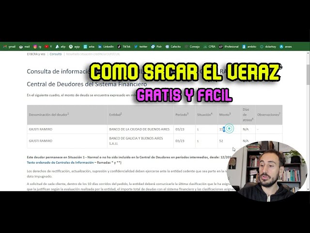 Como sacar VERAZ gratis libre de deuda | Paso a paso Online