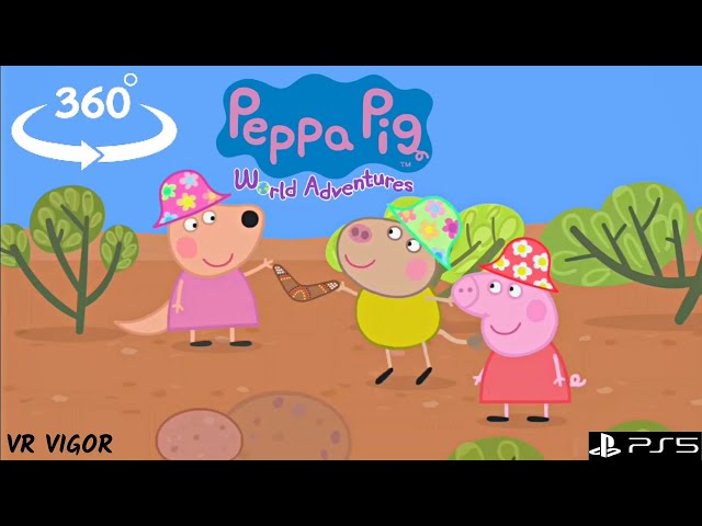 PLAY BOOMERANG 🪃 WITH PEPPA PIG | 360 VIDEO #peppapigenglish #ps5games #360vr