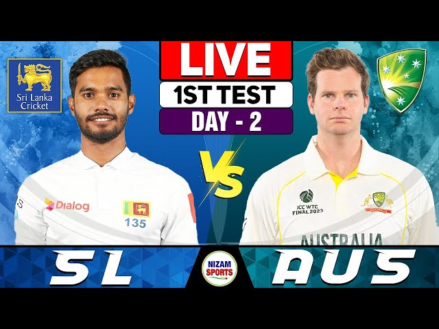 🔥Live: Sri Lanka vs Australia | 1st Test Day 2 | Live Cricket Score & Commentary