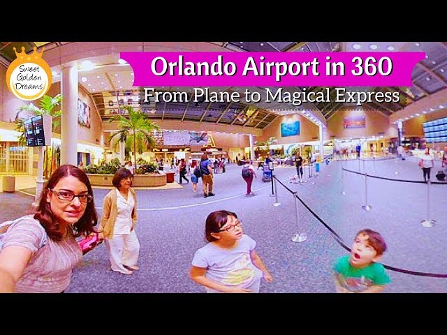 360 video: Finding the Disney Magical Express at Orlando Airport (MCO) - & Pop Century arrival