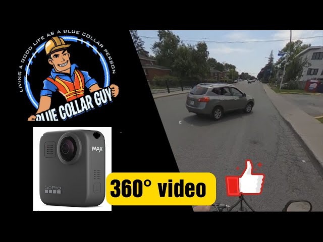 360 degree GoPro max video of car cutting me off on my ebike.