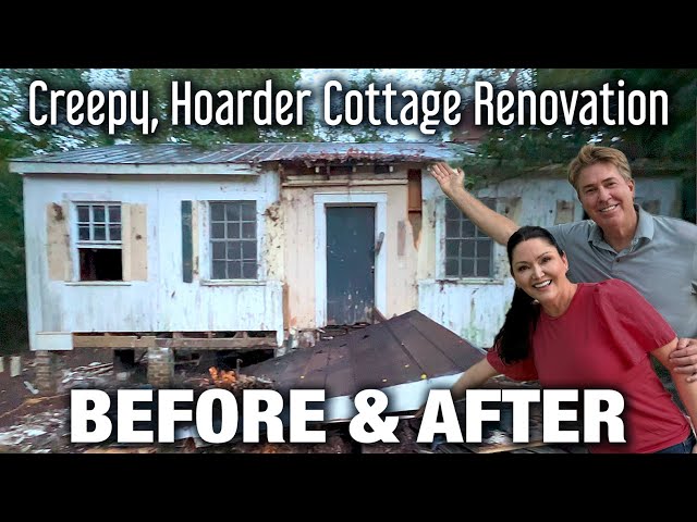 We bought and RENOVATED this Creepy, Hoarder Cottage!! [Renovation  COMPLETE BEFORE & AFTER]