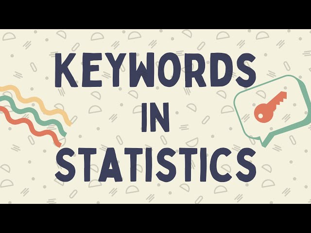 Keywords In Statistics