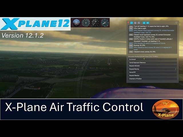 X Plane 12.1.2 Air Traffic Control