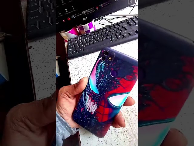 Mobile Lamination Mobile Sikn Cutting SpiderMan Sticker Sikn